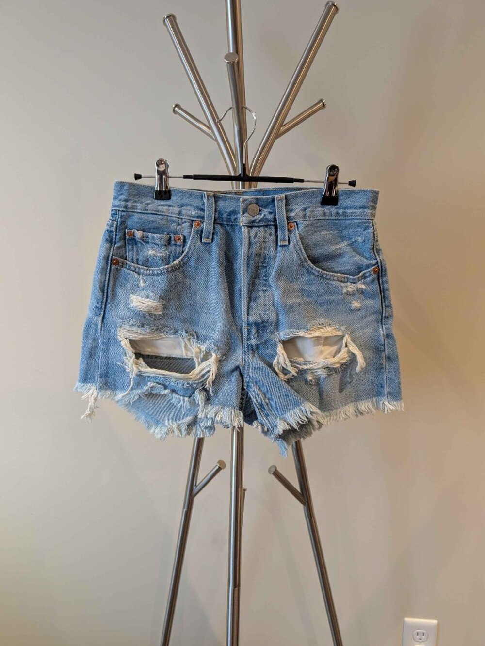 Levi's 100% Light Blue Denim Shorts